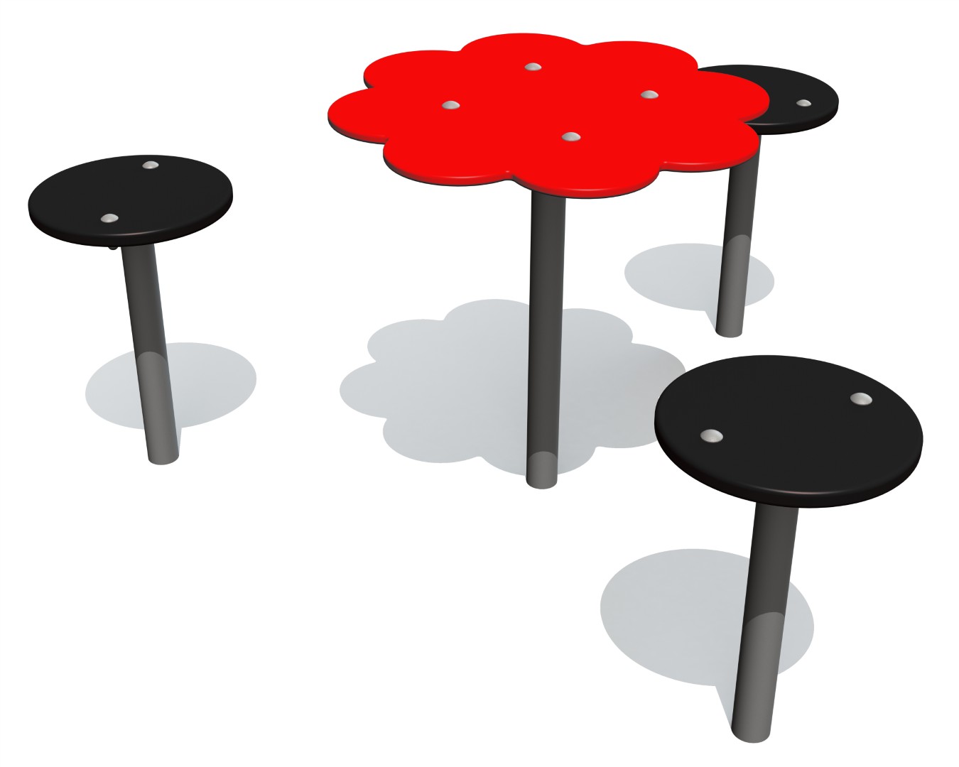 Tafel en zitjes voor zandbakken