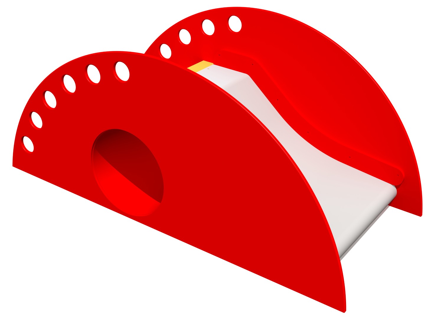 Glijbaan SHELL rond (breed), HDPE