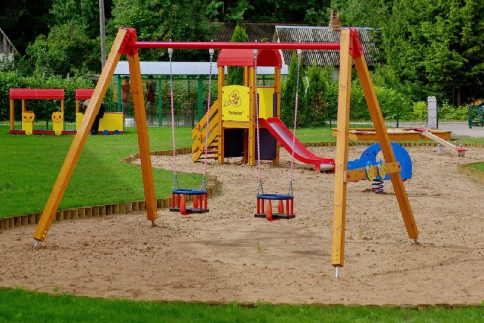 Schommel BABY BIRD, 2 plaatsen, stalen grondankers (zonder zittingen en beslag)