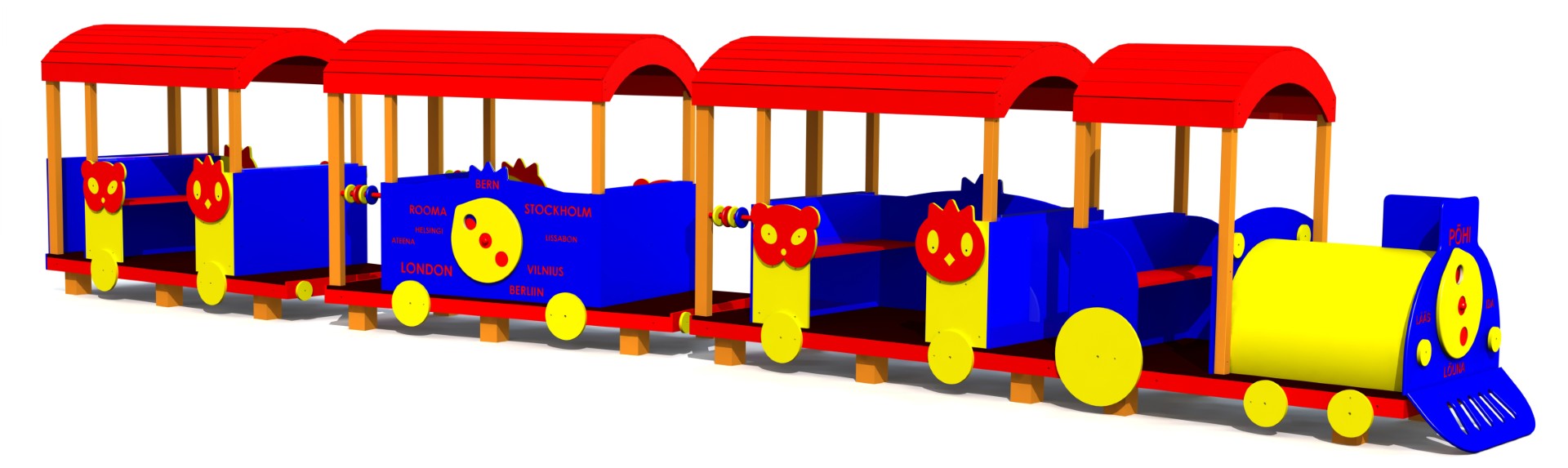 Speeltrein CHOO-CHOO extra lang