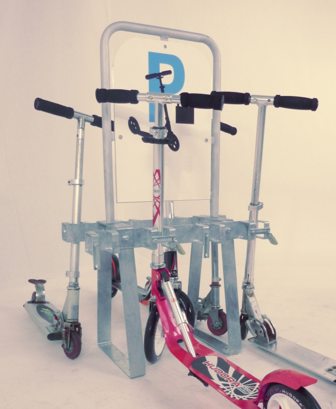 Dubbelzijdige step‑houder, 8 plaatsen (vloer)