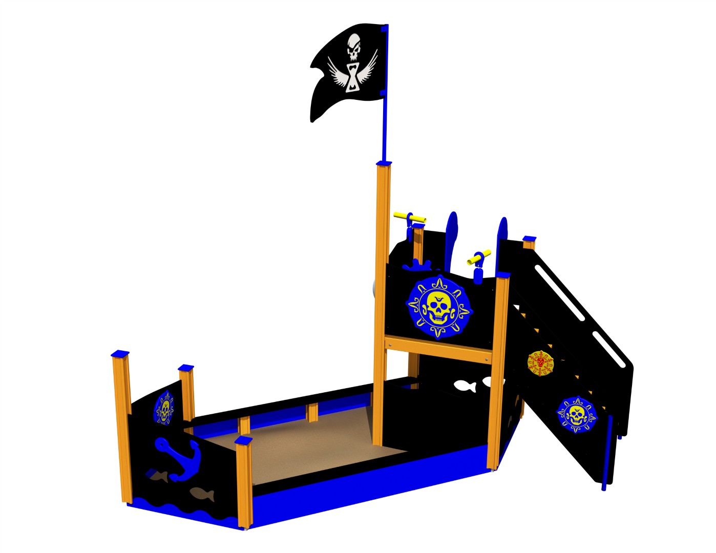 Piratenschip JOHN VAAGE (standaard glijbaan)