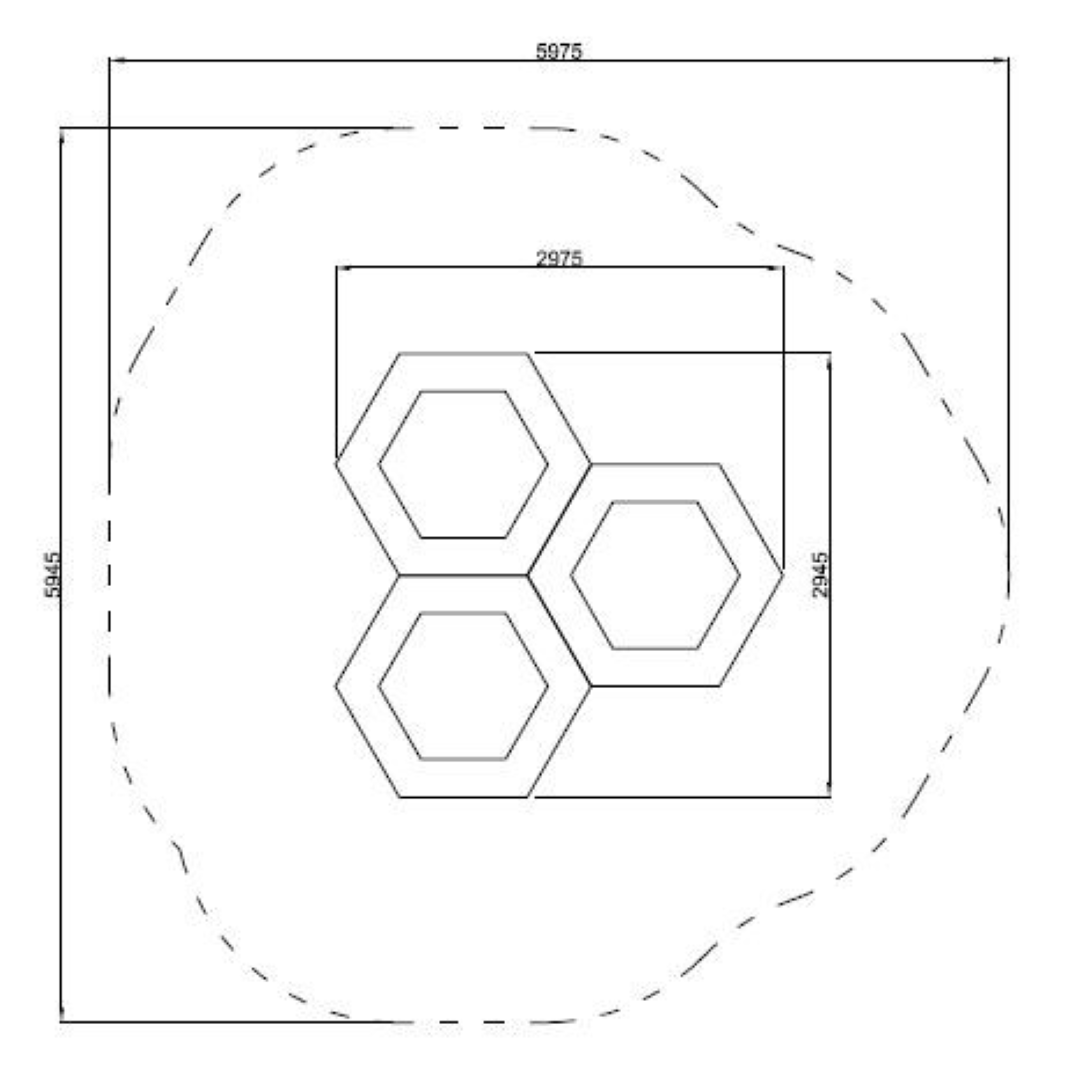 Trampoline HONEYCOMB 3