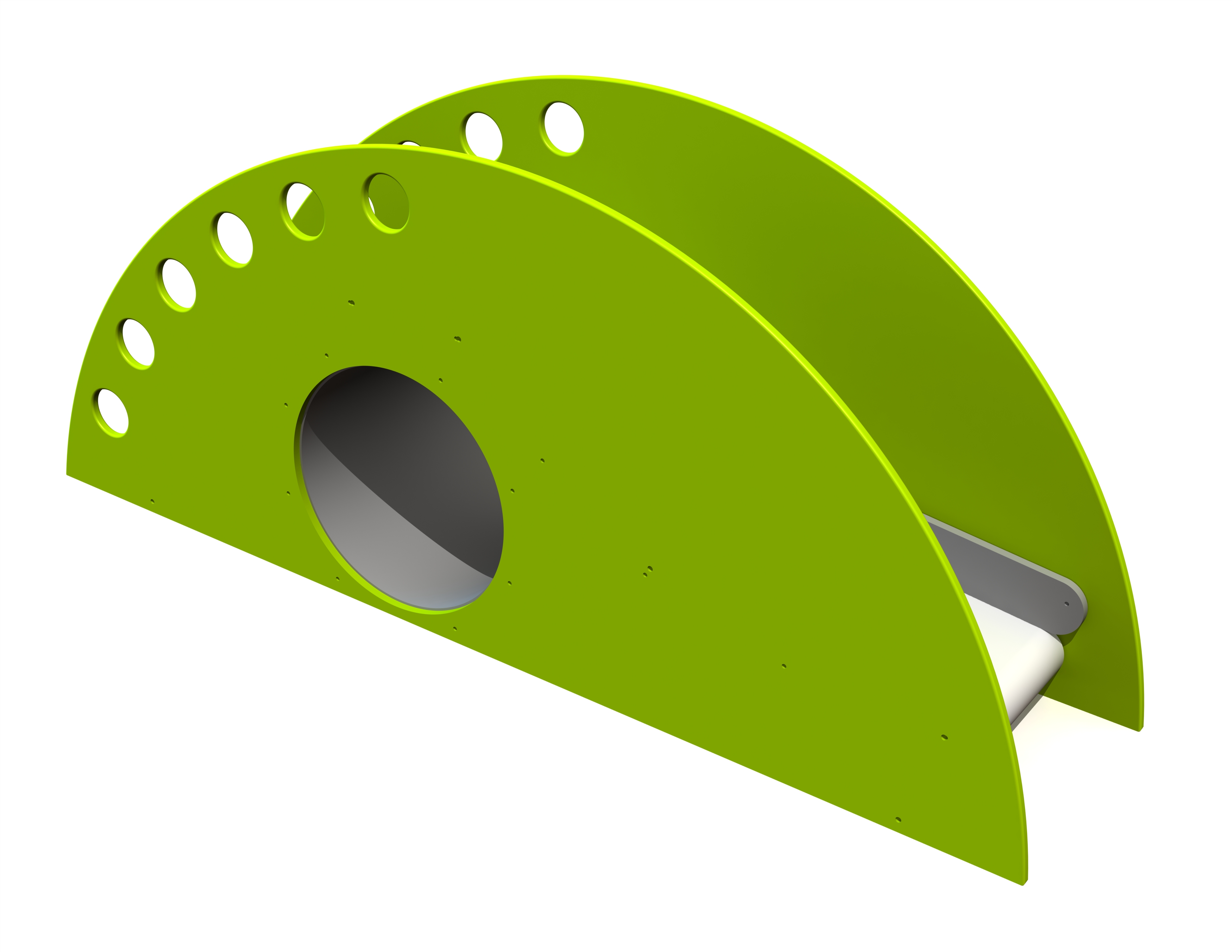 Glijbaan SHELL rond (breed), HDPE