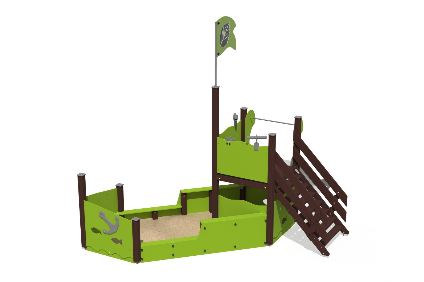 Speelschip LUCY (brede glijbaan)