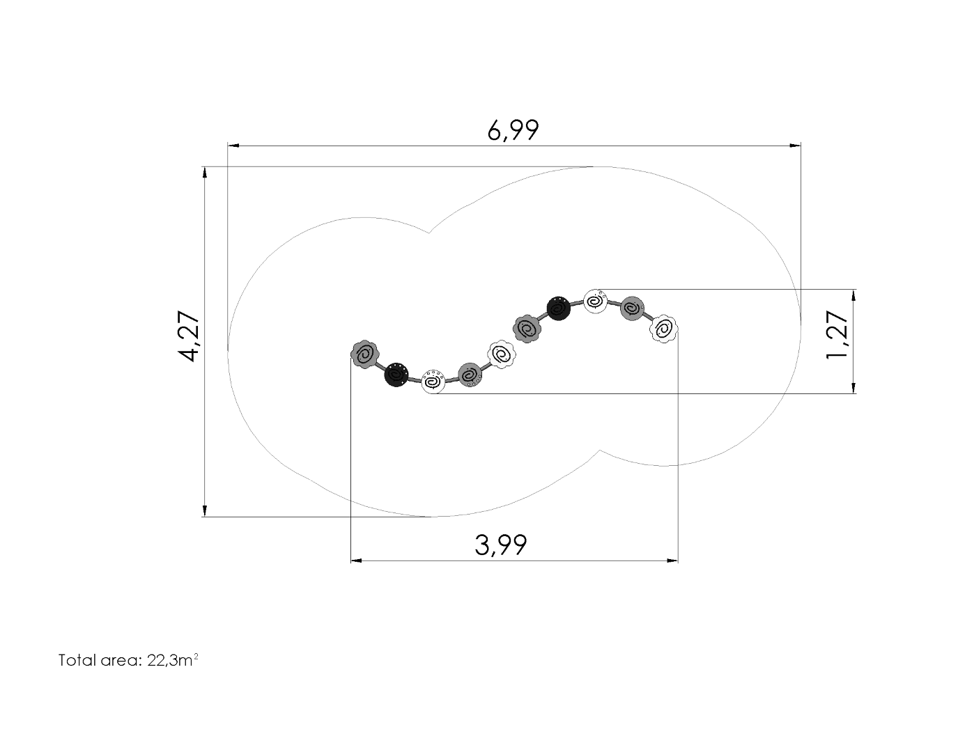 Spiraalbalk SLANG medium
