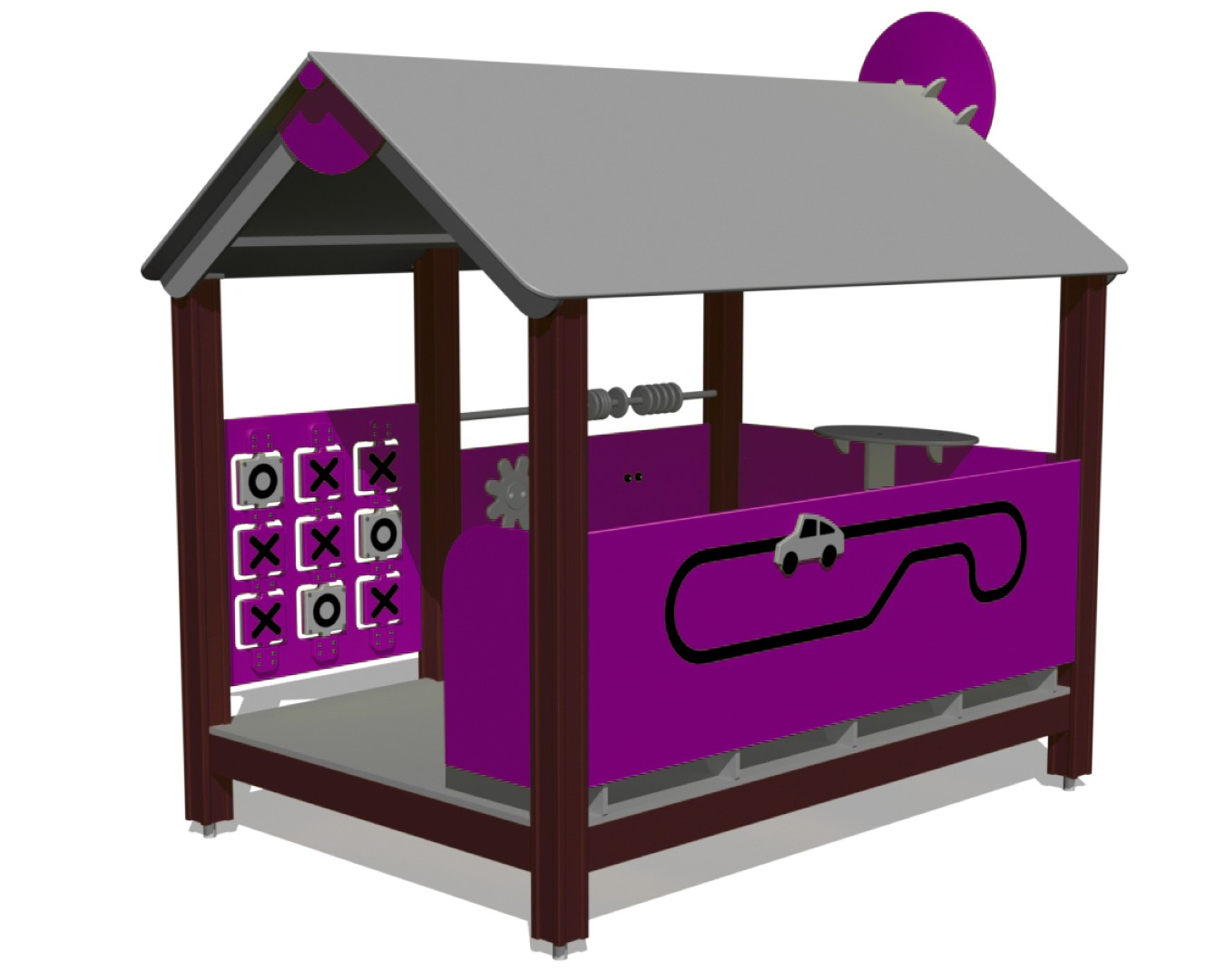 Speelhuisje BUFFET met activiteitenpanelen