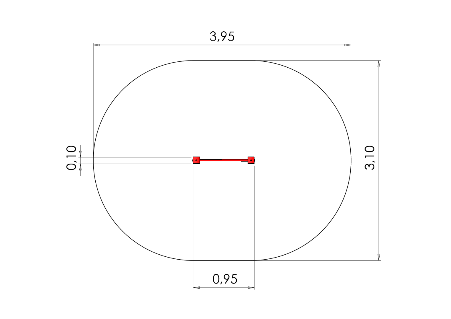 Trapeze op één hoogte
