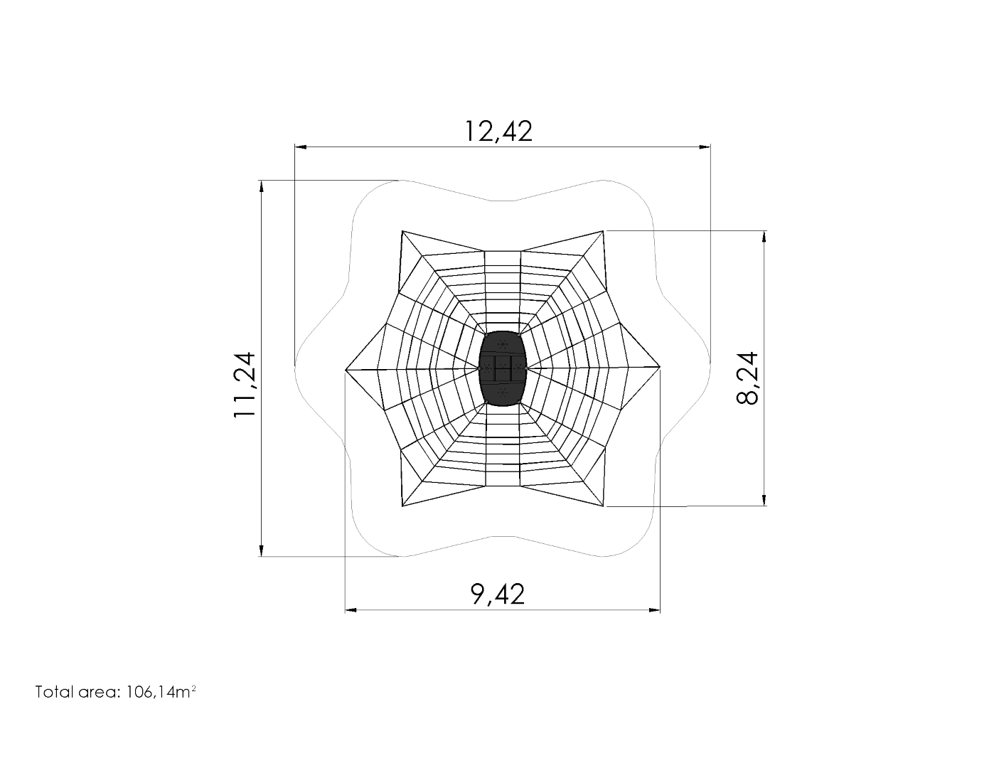 Hoge klimtoren OCTO 8
