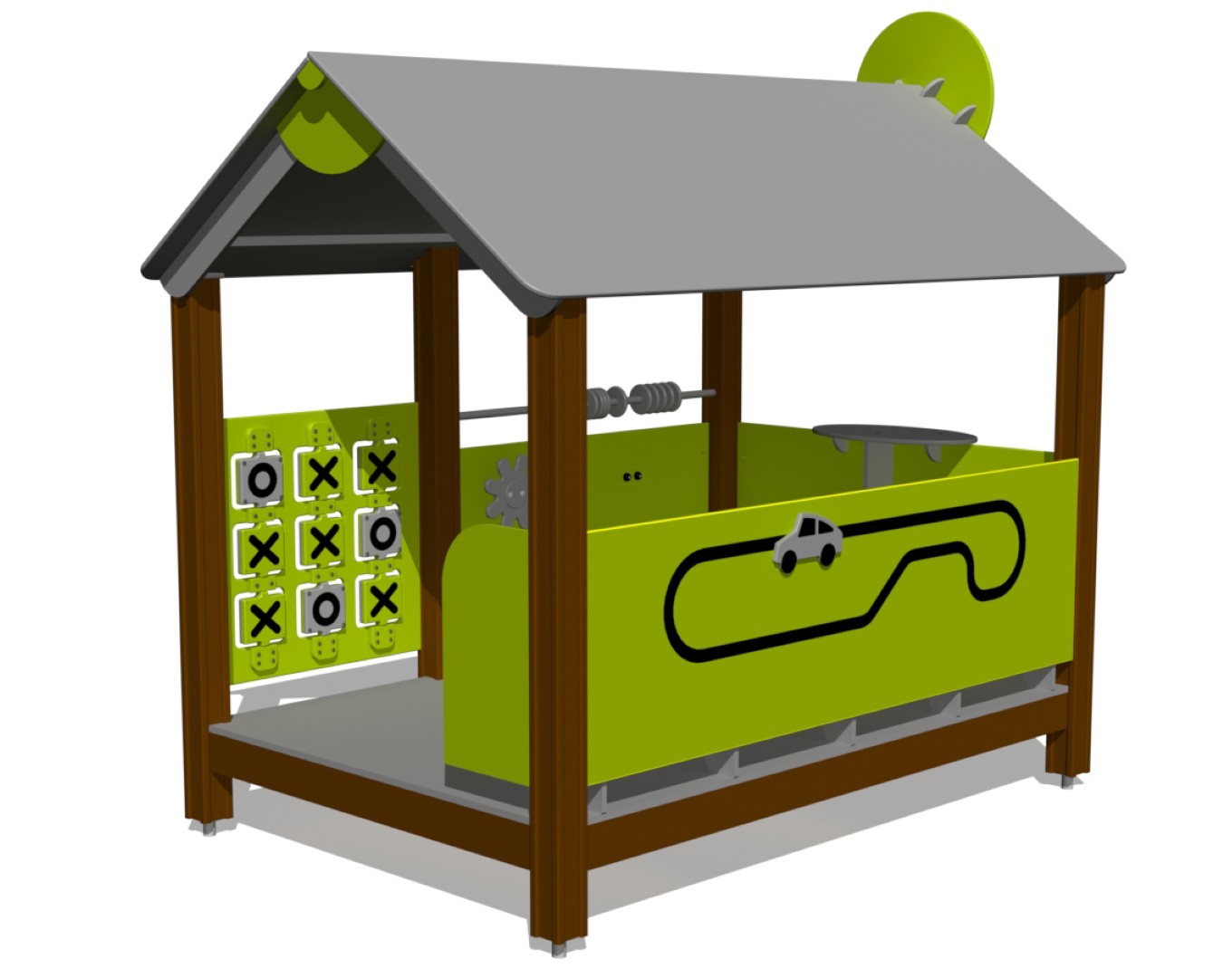 Speelhuisje BUFFET met activiteitenpanelen