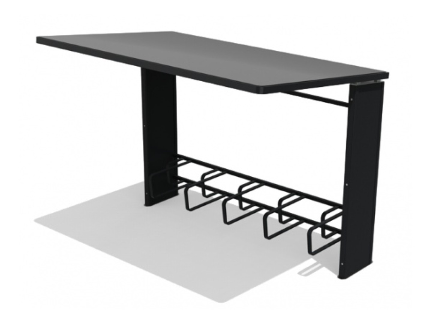 Fietsoverkapping voor 5 fietsen