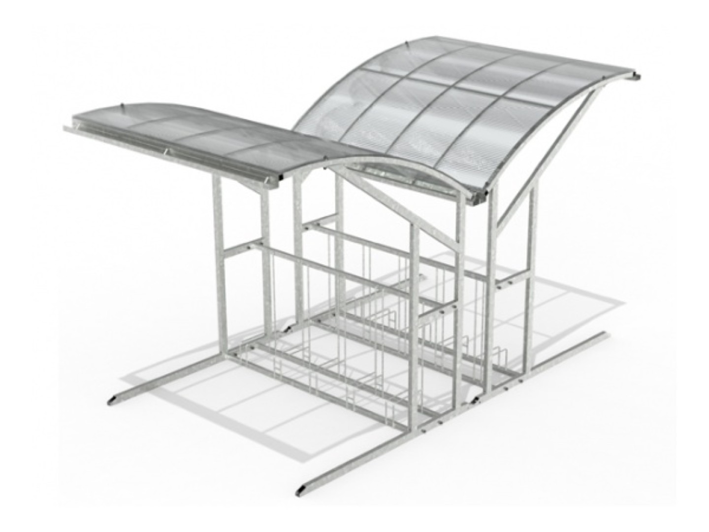 Fietsoverkapping voor 10 fietsen