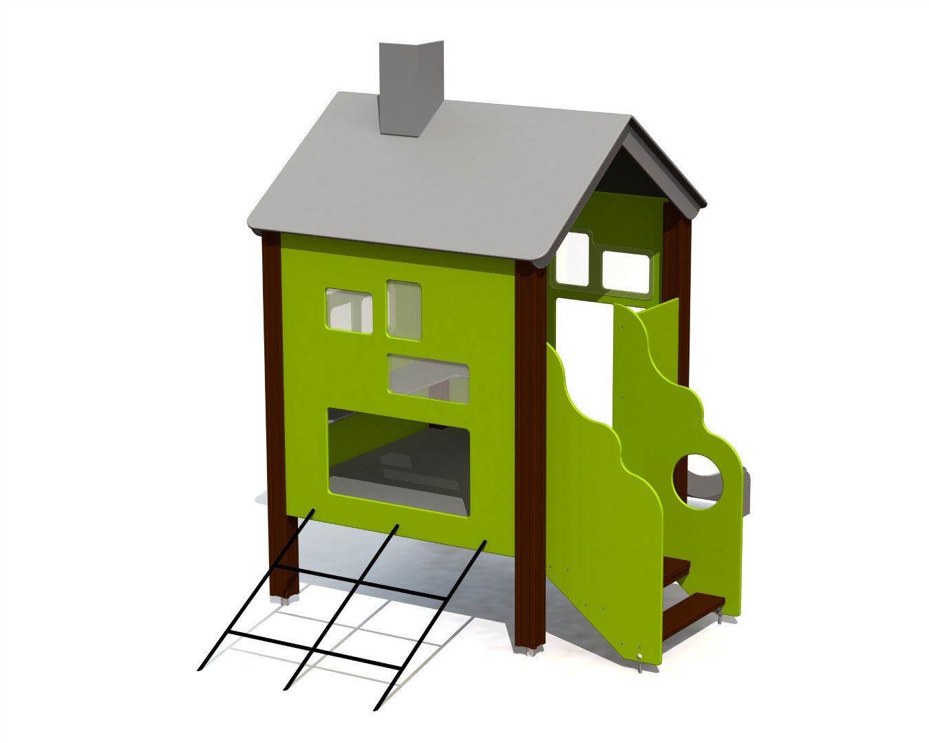 Speelhuisje COTTAGE met glijbaan