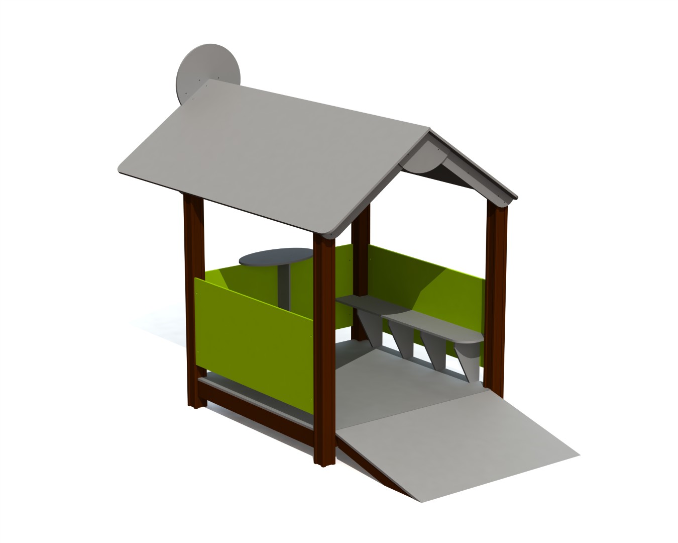 Speelhuisje BUFFET 3 met helling