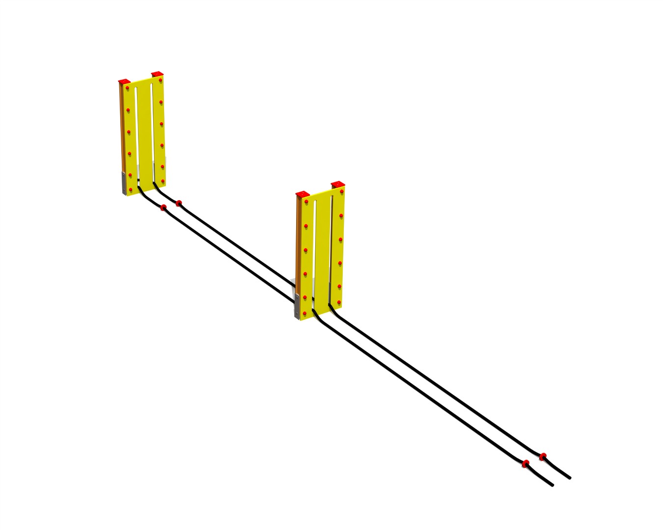 Trainingsapparaat met touwen