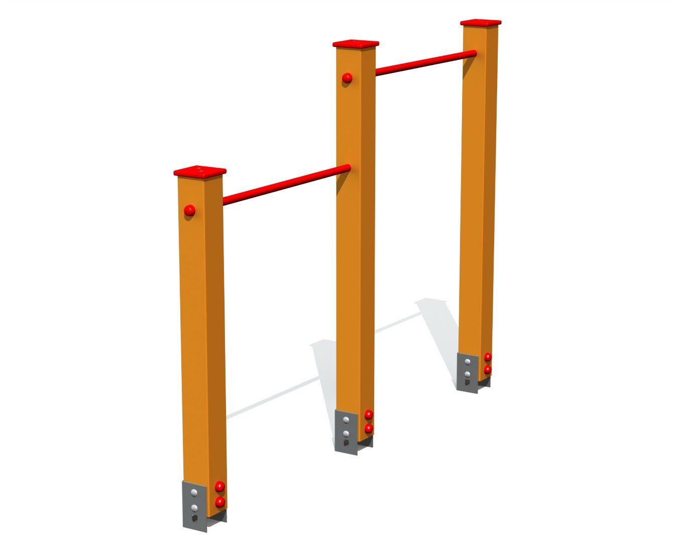 Trapezes op twee hoogtes