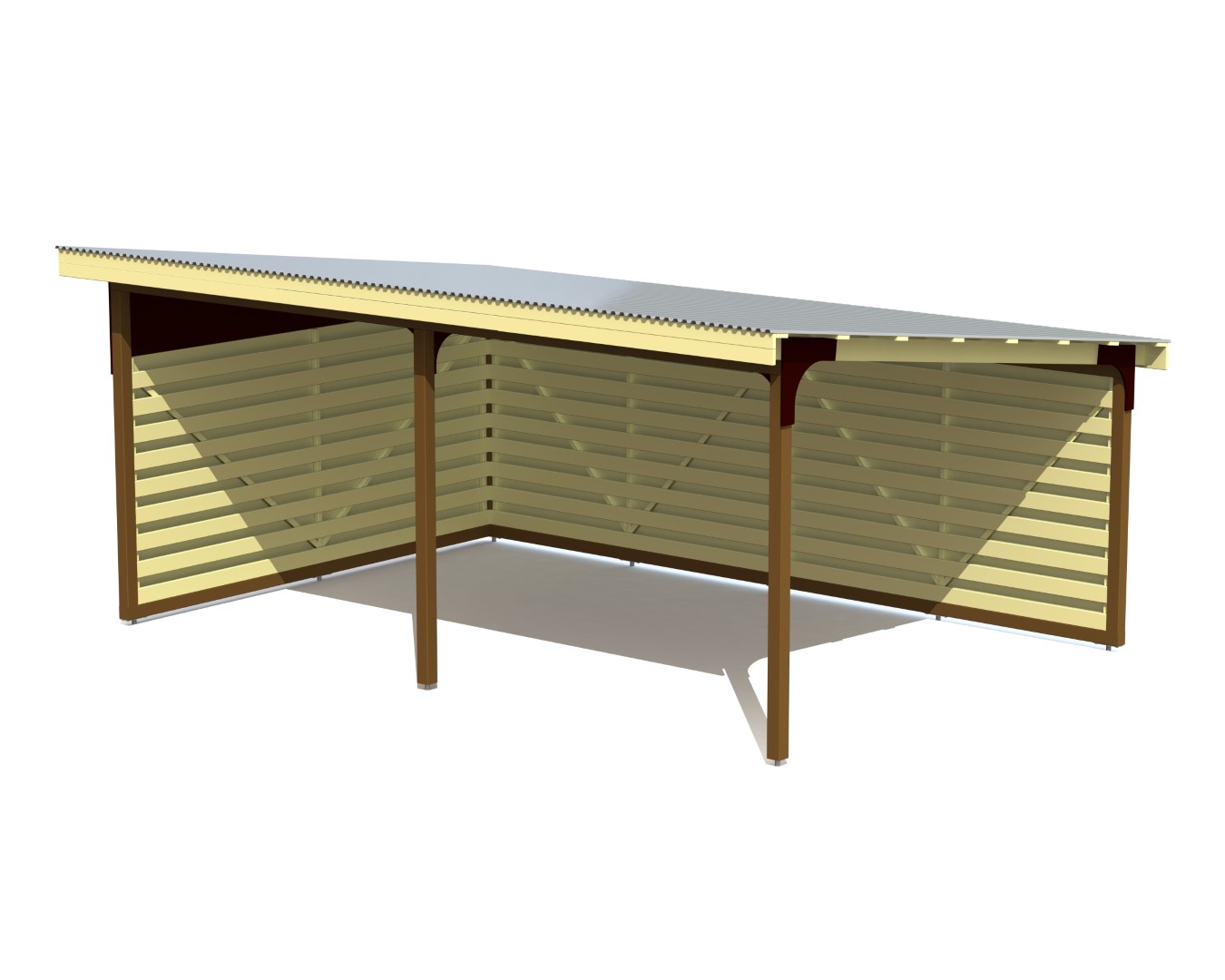 Overkapping 4 × 6 m