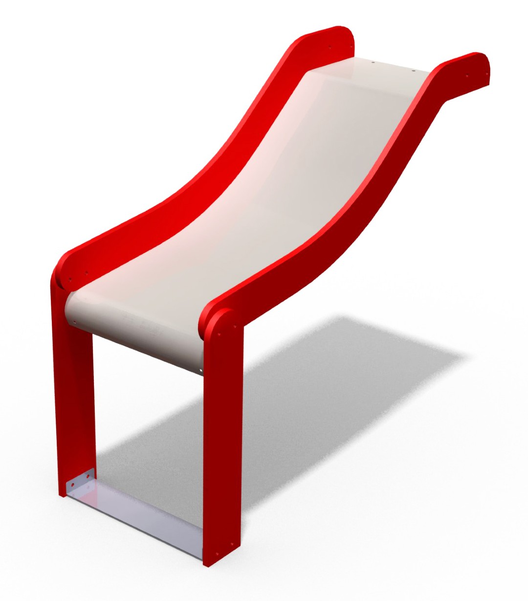 RVS glijbaan hoogte 0,6 m