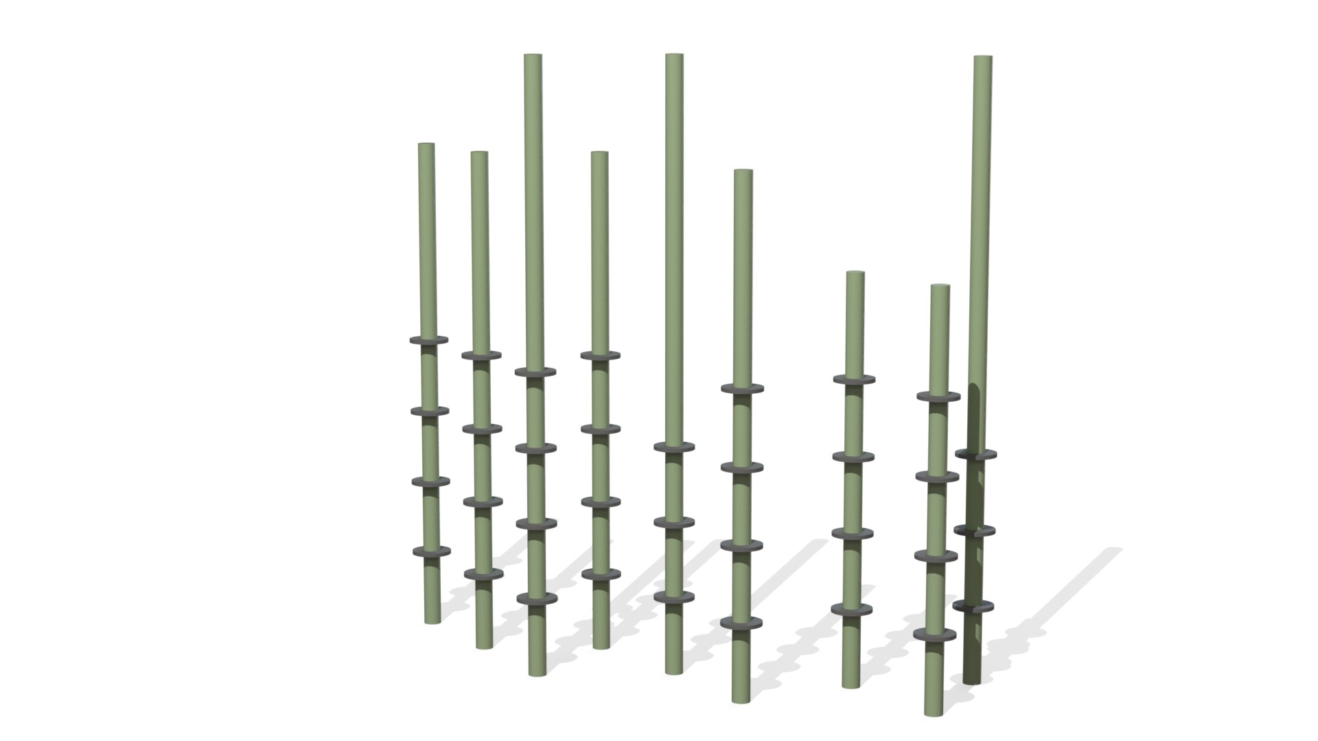STRAW-set met klimstappen (9 stuks)