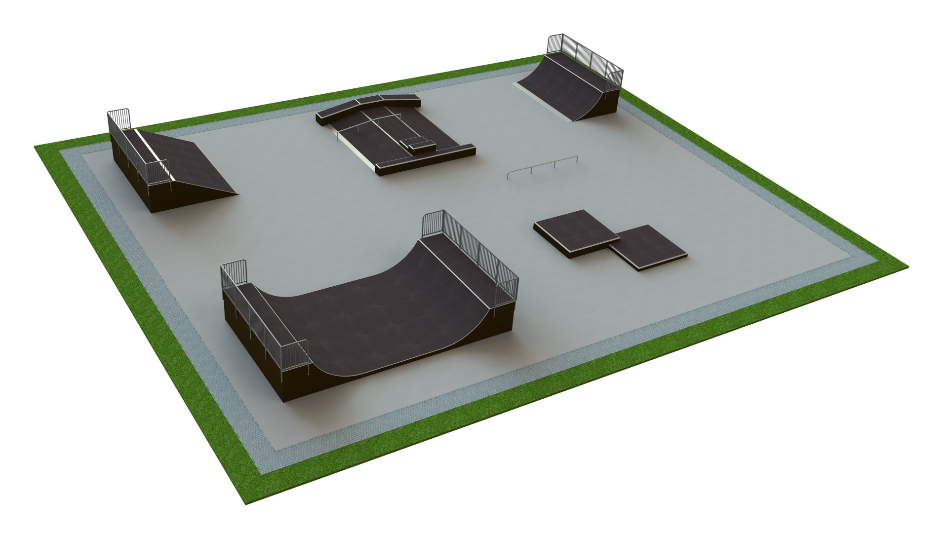 Skatepark L30 × B25 × H1,5