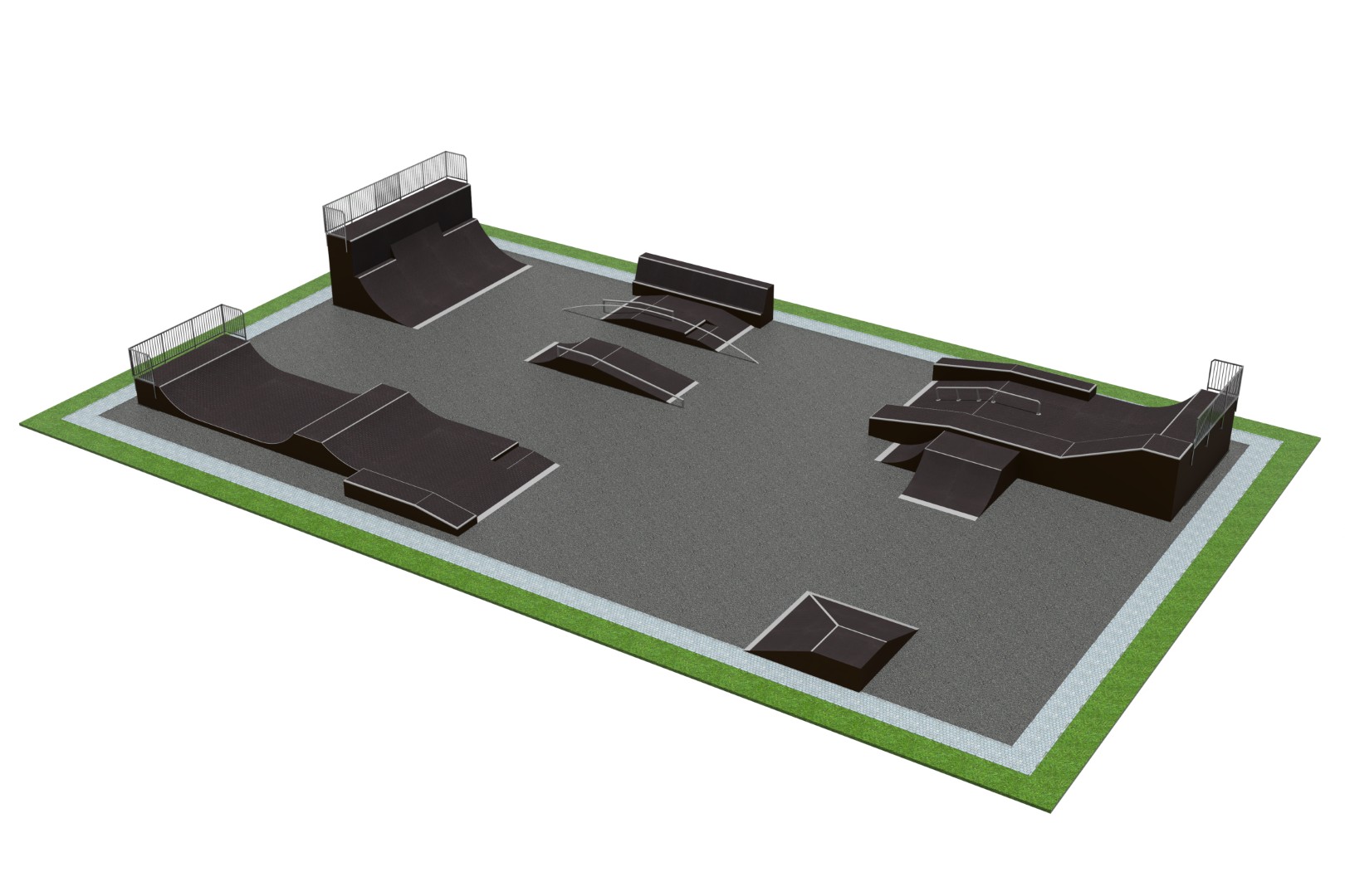 Skatepark L35 × B20 × H3