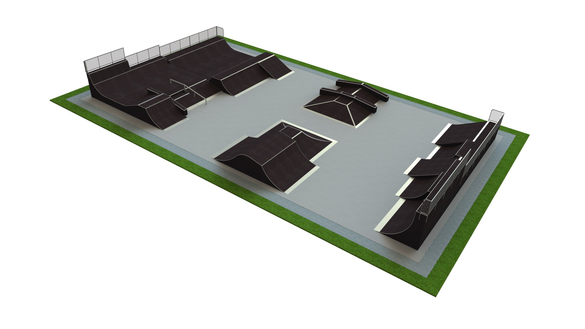 Skatepark L35 × B20 × H3