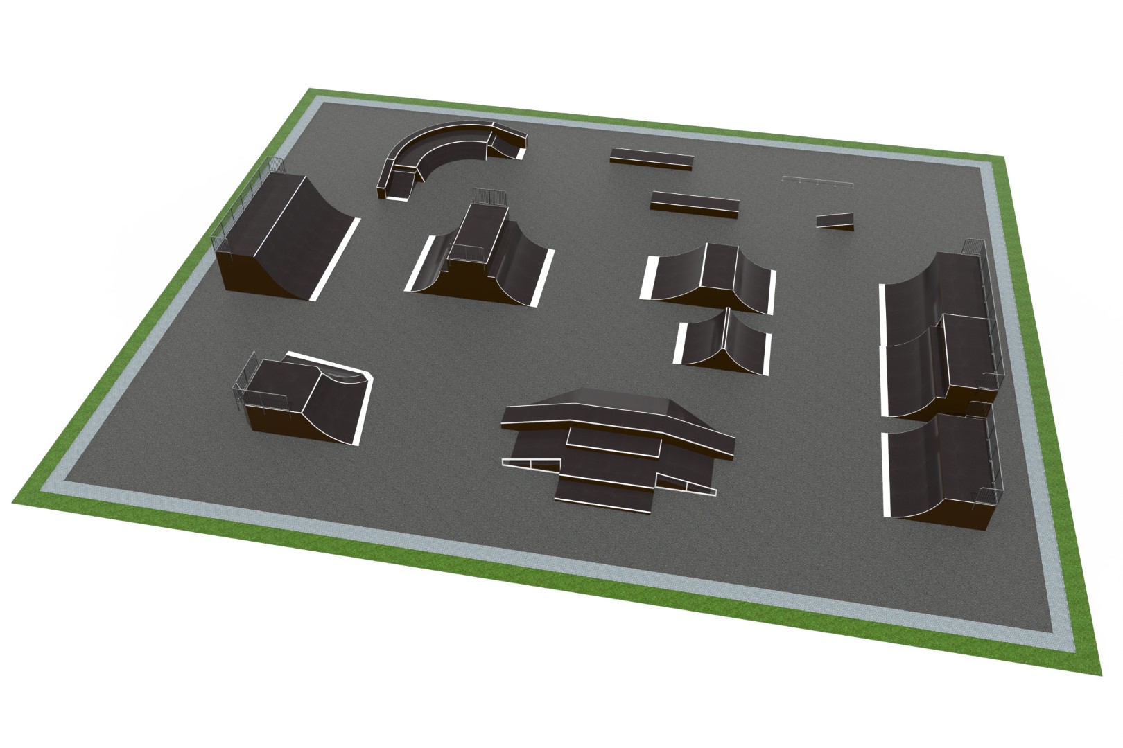 Skatepark L50 × B40 × H3