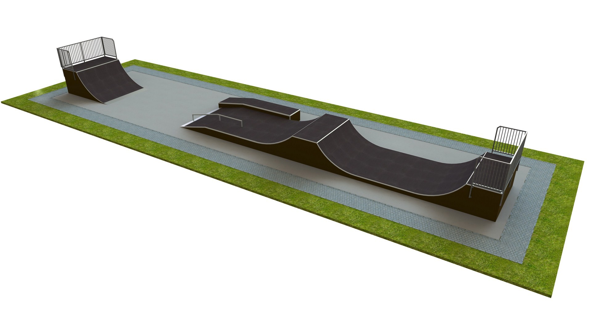 Skatepark L25 × B6 × H1,5