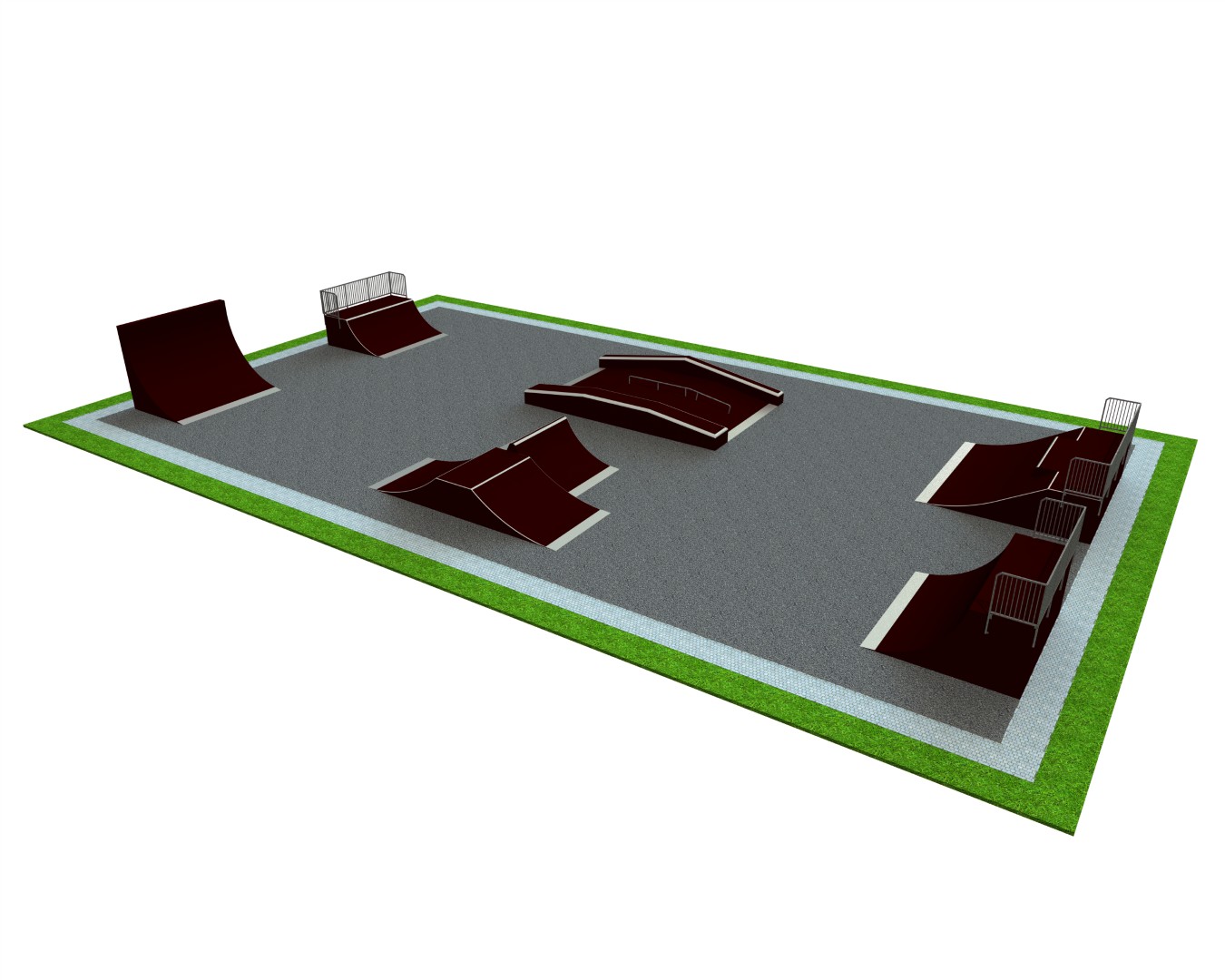 Skatepark L35 × B20 × H3,5