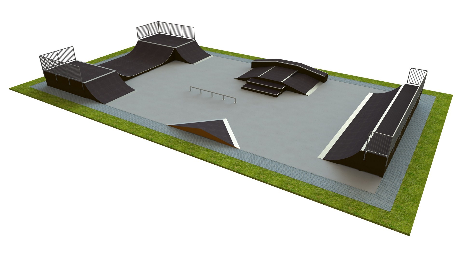 Skatepark L25 × B13 × H1,2