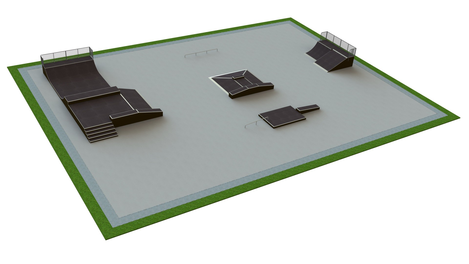 Skatepark L40 × B30 × H1,5