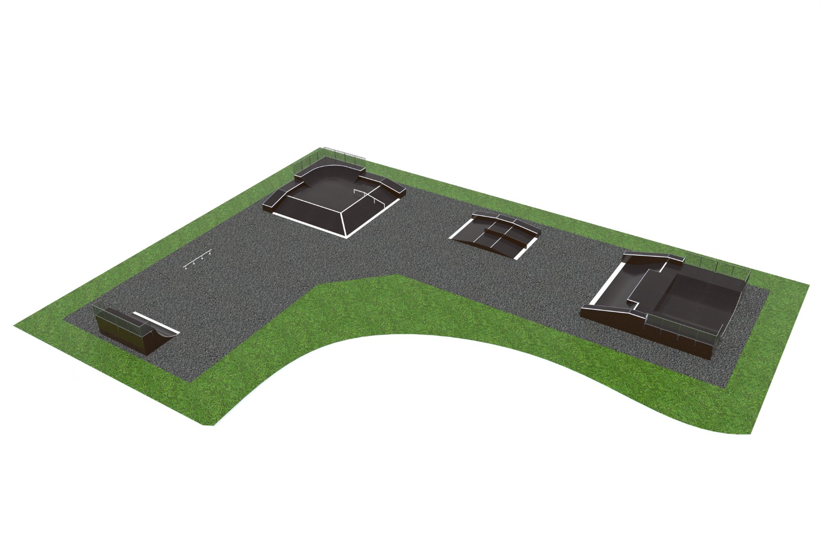 Skatepark L50 × B37 × H2,1