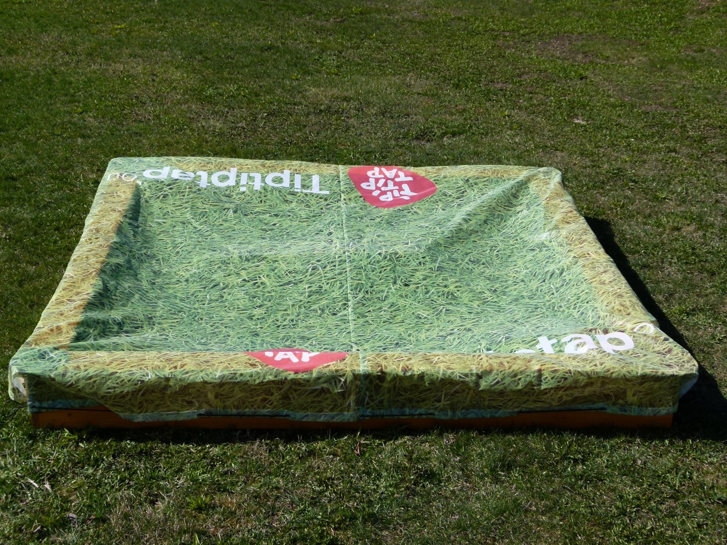 Kunststof netdeksel voor zandbak 3 × 3 m