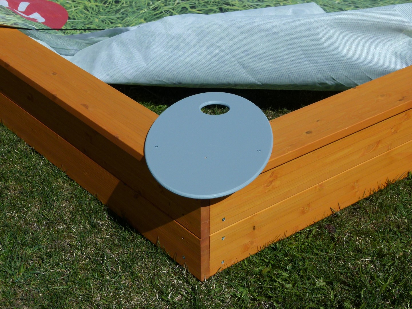 Kunststof netdeksel voor zandbak 6 × 3 m