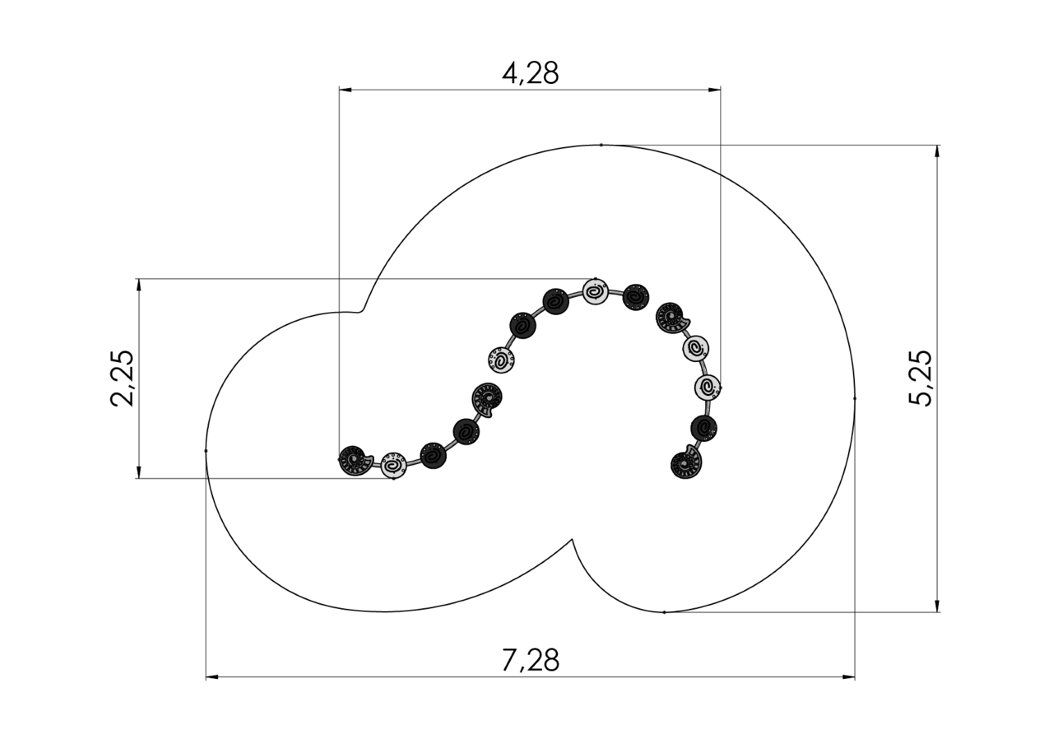 Spiraalbalk WATER-SLANG