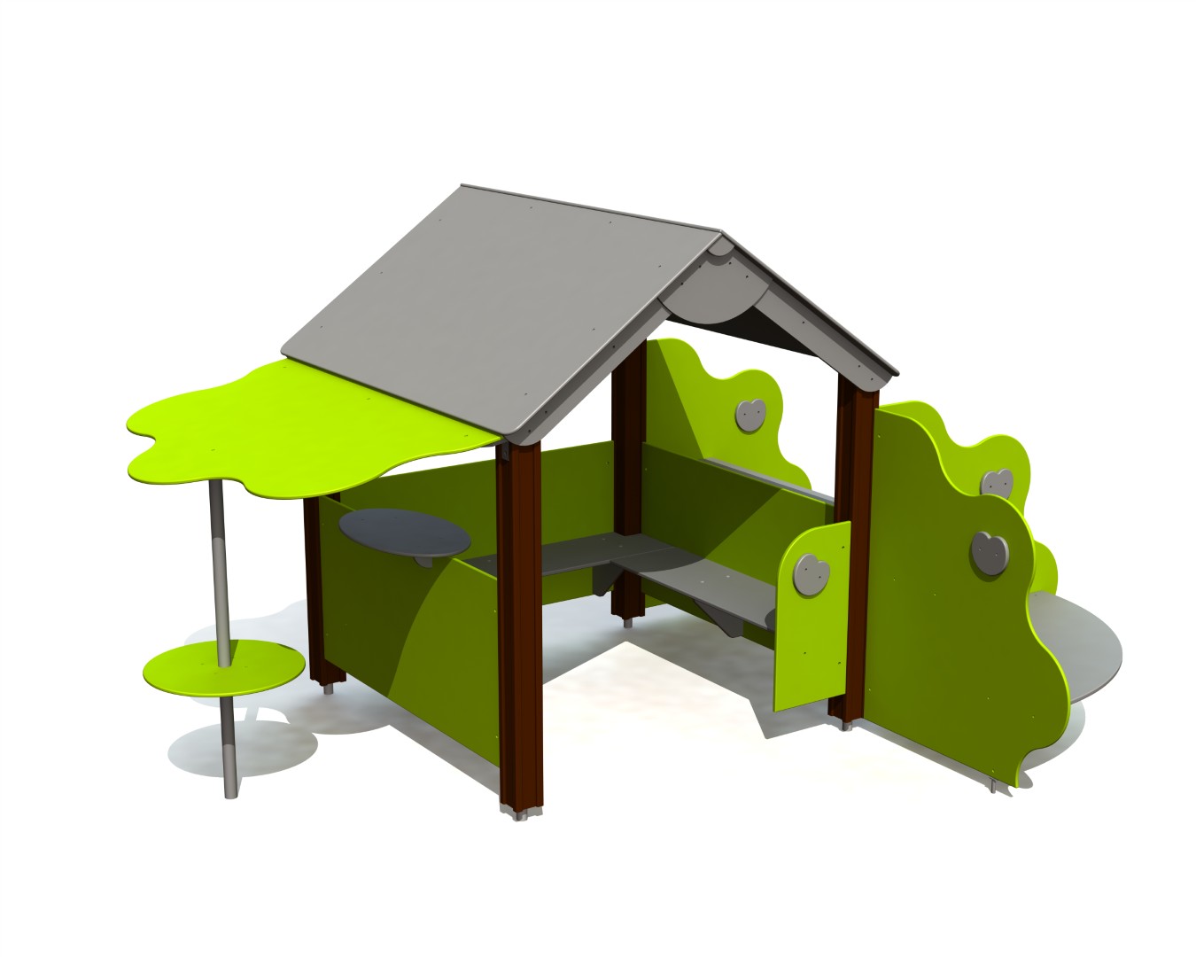 Speelhuisje APPEL met STRUIKEN