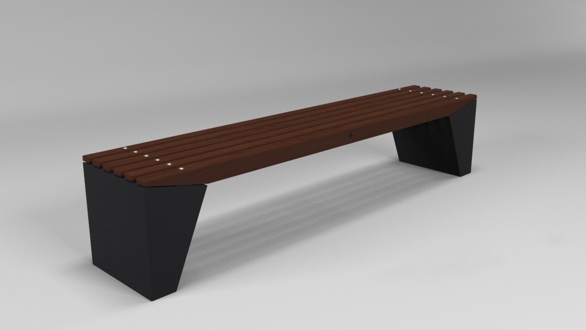 Parkbank op betonnen poten KUNDA