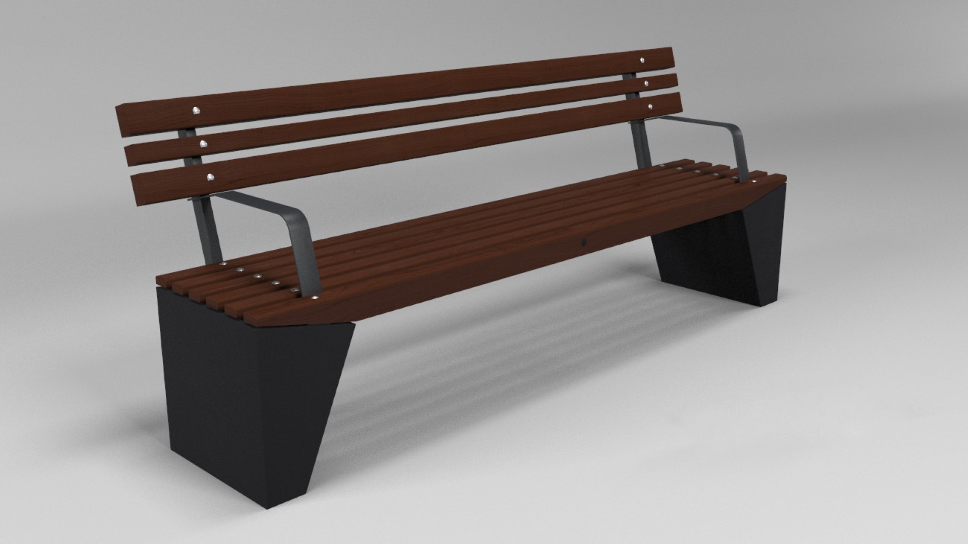 Parkbank op betonnen poten KUNDA S+