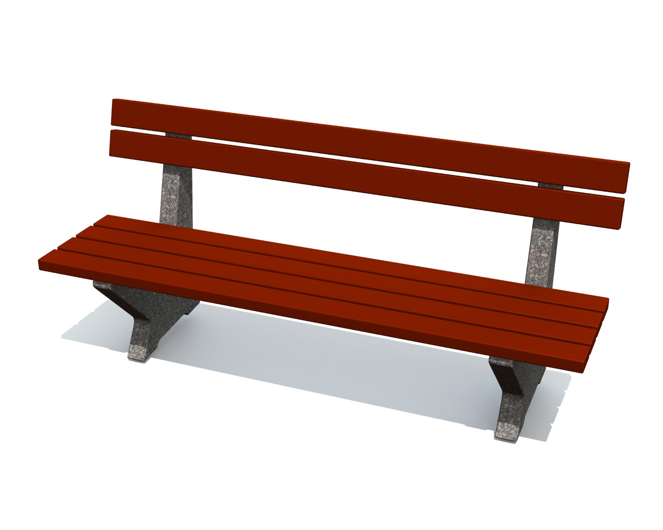 Parkbank op betonnen poten RAE