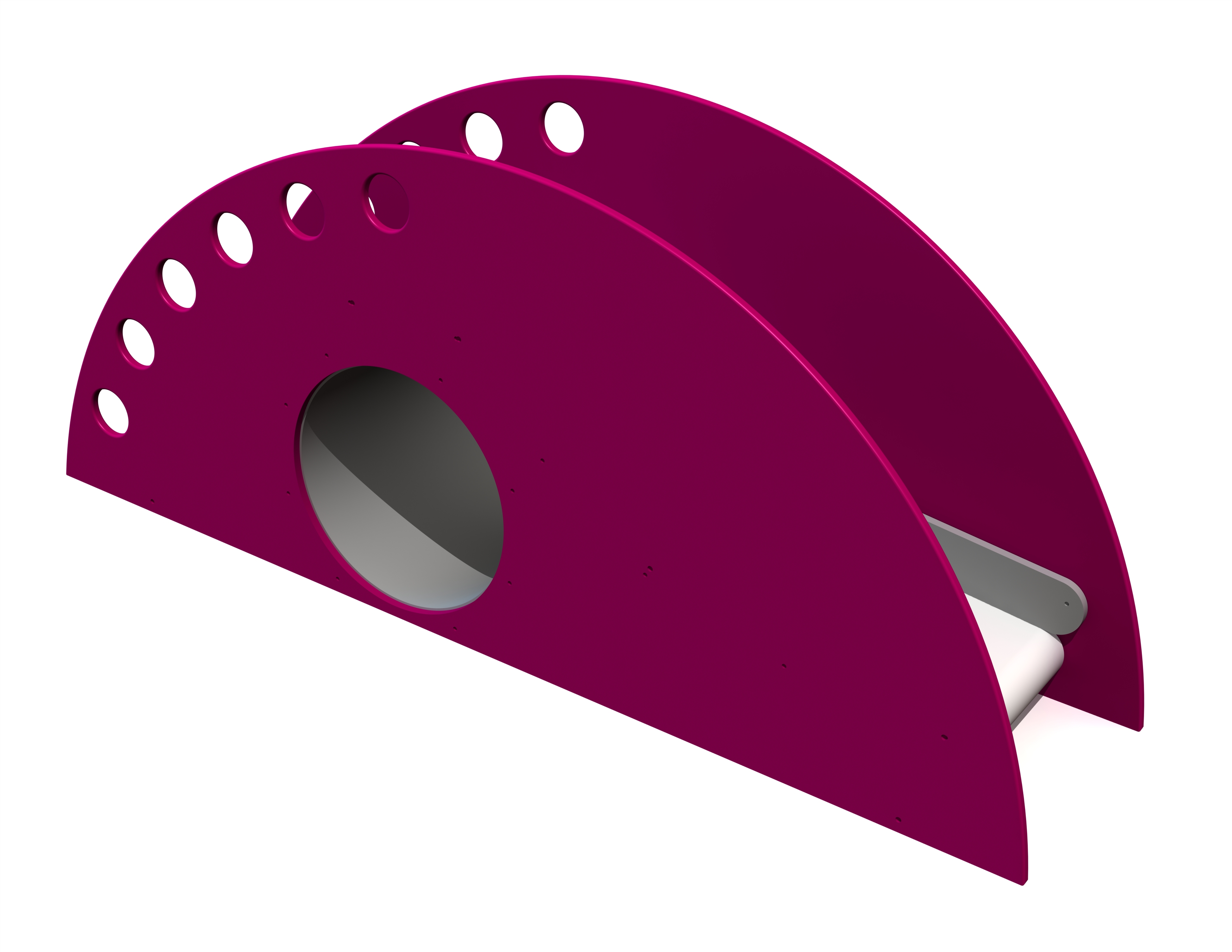 Glijbaan SHELL rond (breed), HDPE