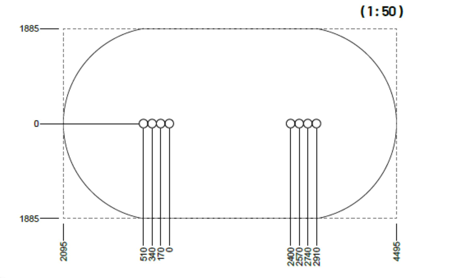 Robinia galg met ringen en trap