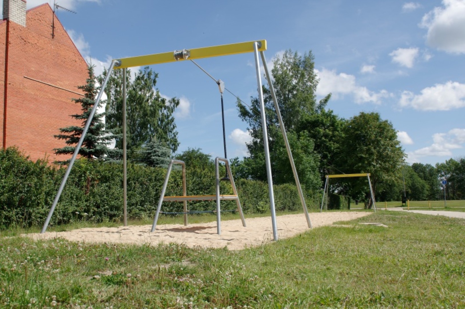 Tarzanbaan met platform