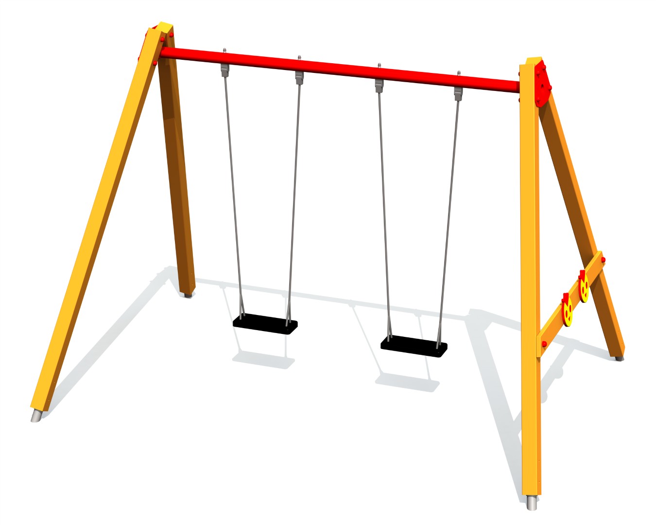 Schommel BABY BIRD, 2 plaatsen, stalen grondankers (zonder zittingen en beslag)