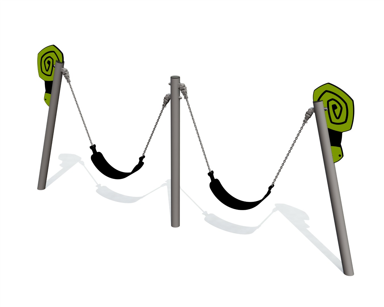 Schommel BABY SNAIL 2 zitjes (zonder zittingen)