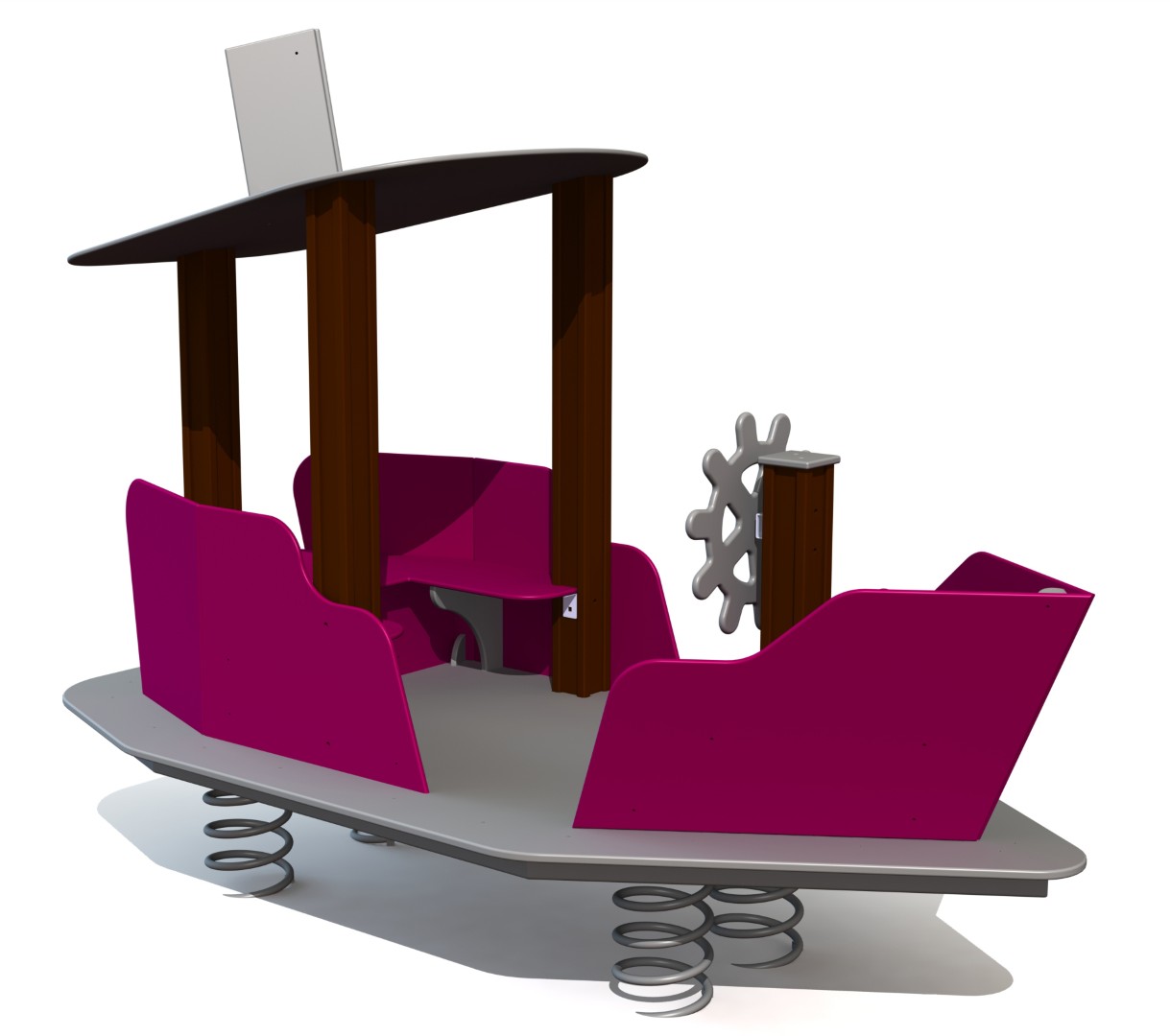 Speelboot UKU op veren