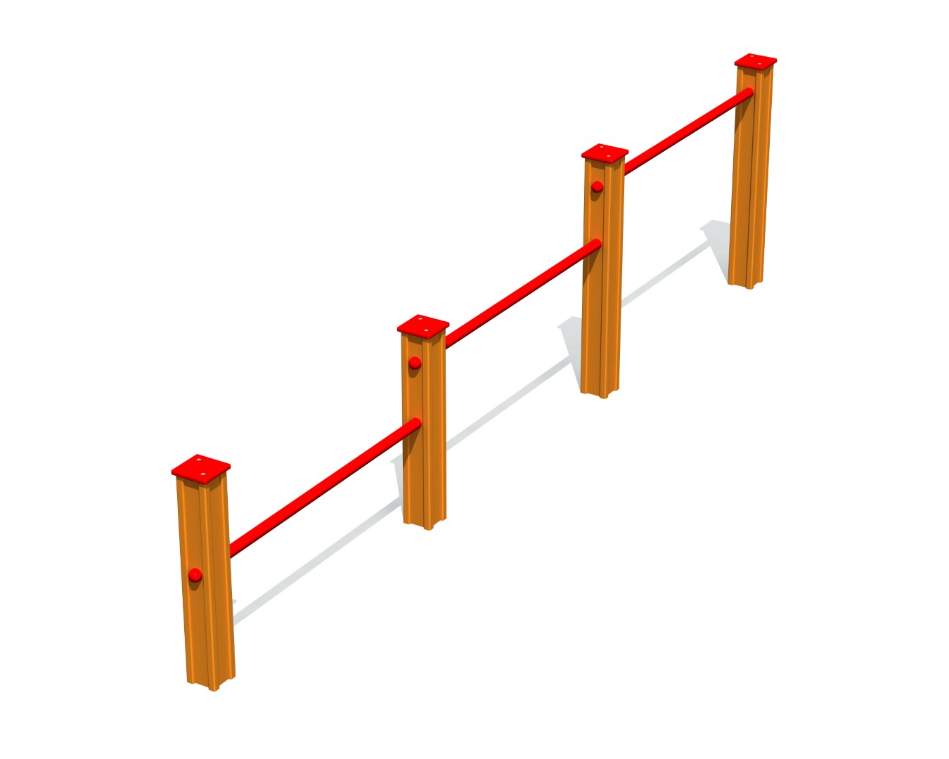 Push-up rek driedelig