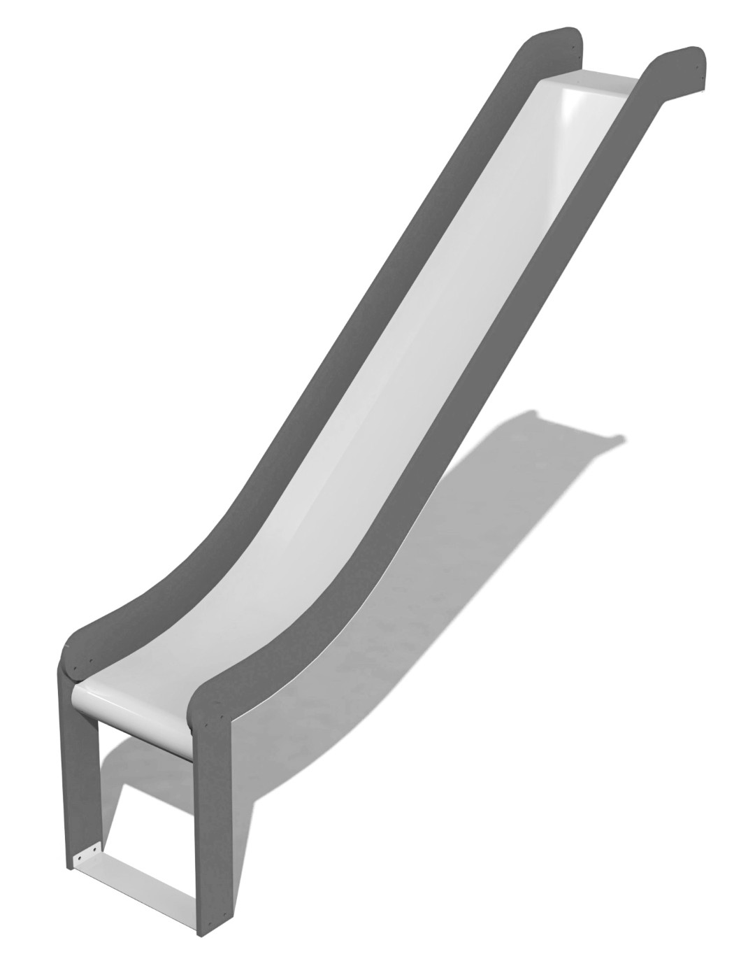 RVS glijbaan hoogte 1,55 m