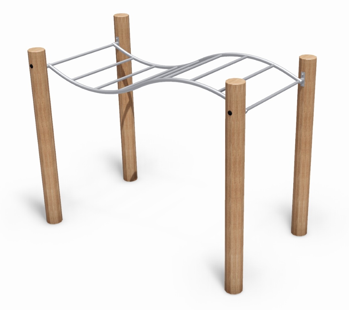 Apenrekken van staal/Robinia