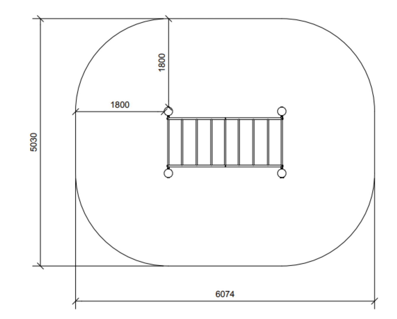 Apenrekken van staal/Robinia