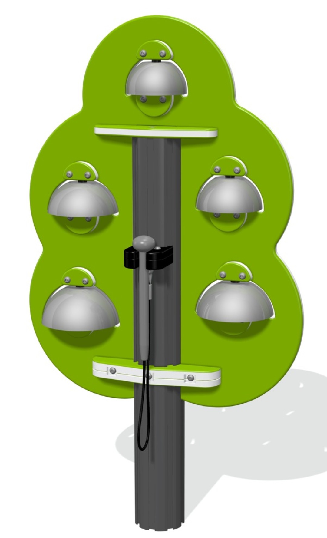 Virtuoso 5-klokkenboom met aluminium palen